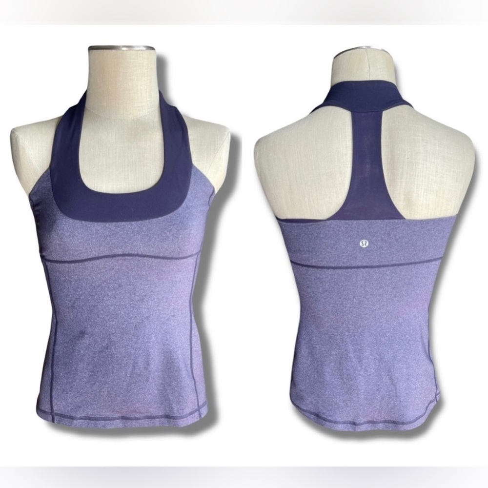 Lululemon Purple Scoop Neck Racerback Tank Size 6